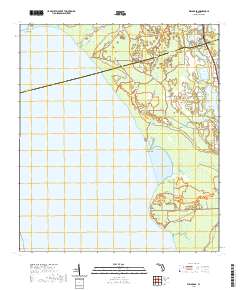 USGS US Topo 7.5-minute map for Welaka SE FL 2021 Sale