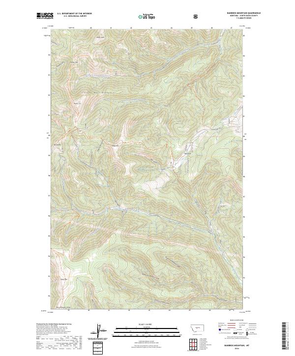 US Topo 7.5-minute map for Bandbox Mountain MT For Cheap