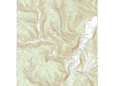 US Topo 7.5-minute map for Breakabeen NY Cheap