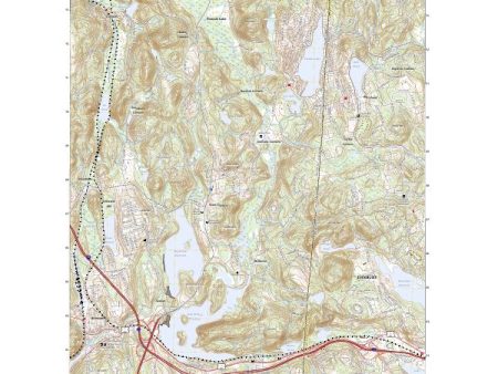 US Topo 7.5-minute map for Brewster NYCT Online Sale