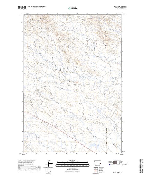 US Topo 7.5-minute map for Black Point MT Supply