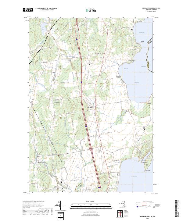 US Topo 7.5-minute map for Beekmantown NYVT Cheap