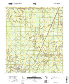 USGS US Topo 7.5-minute map for White City FL 2021 For Sale