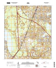 USGS US Topo 7.5-minute map for Wildwood FL 2021 Online Sale