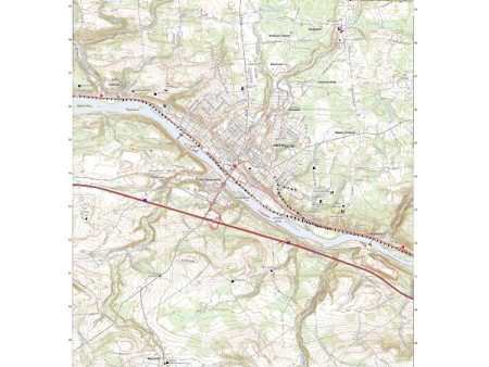 US Topo 7.5-minute map for Amsterdam NY Cheap