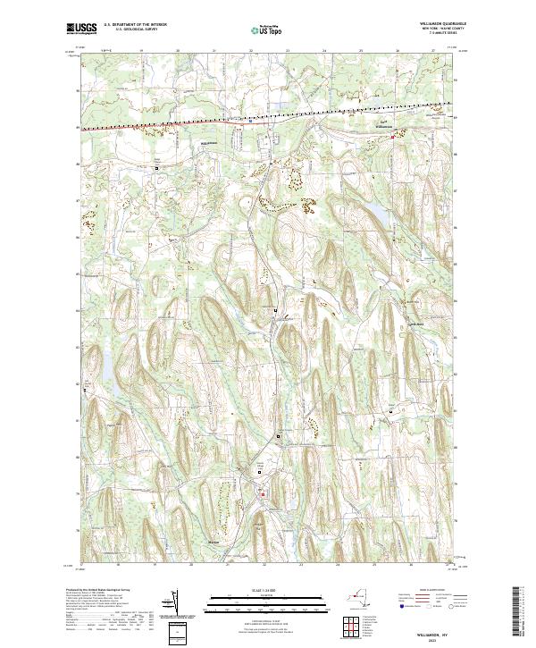 US Topo 7.5-minute map for Williamson NY Sale