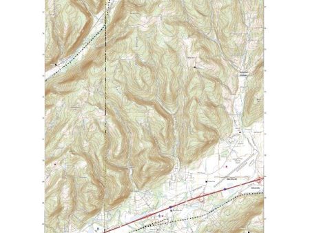 US Topo 7.5-minute map for Big Flats NY Online Sale