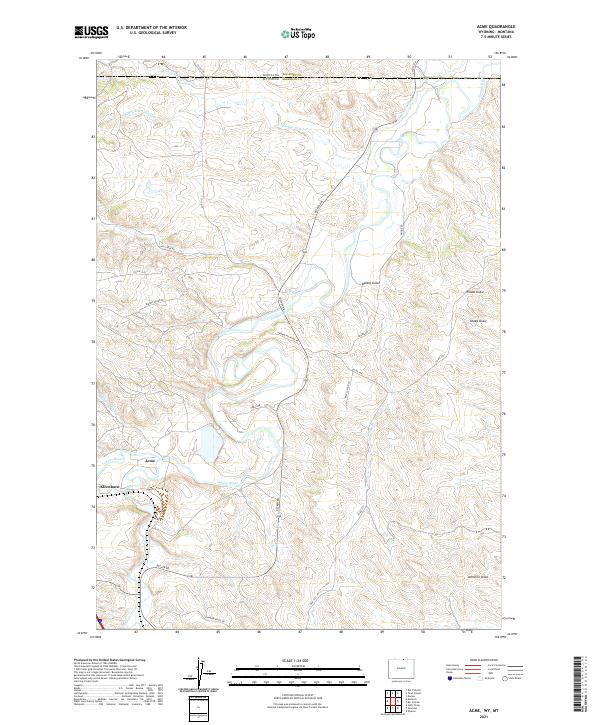 US Topo 7.5-minute map for Acme WYMT Online