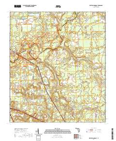 USGS US Topo 7.5-minute map for White Springs East FL 2021 Online Sale