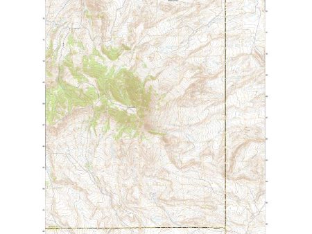 USGS US Topo 7.5-minute map for Whiskey Peak WY 2021 on Sale