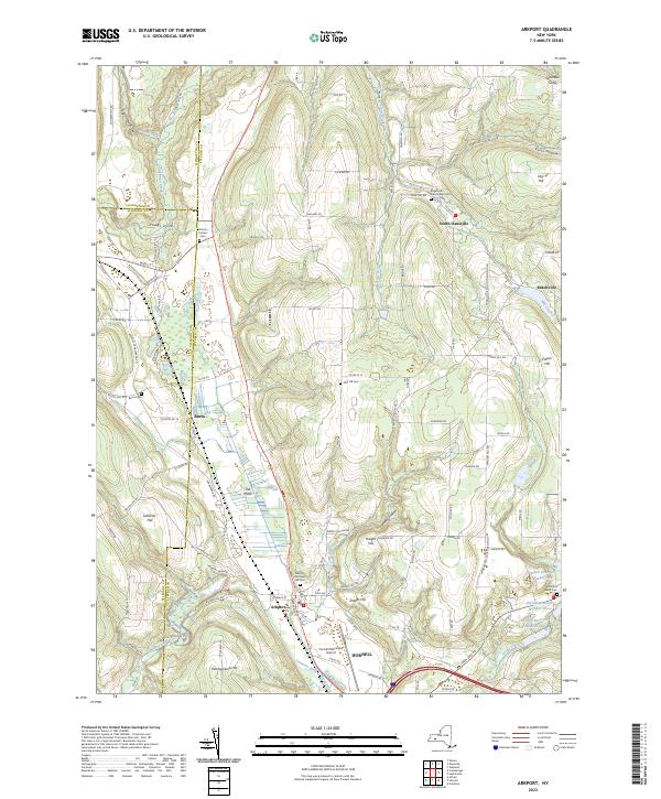 US Topo 7.5-minute map for Arkport NY For Discount