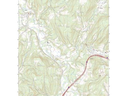 US Topo 7.5-minute map for Angelica NY Online Sale