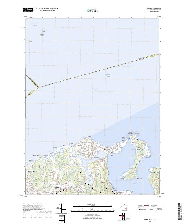 US Topo 7.5-minute map for Bayville NYCT Fashion