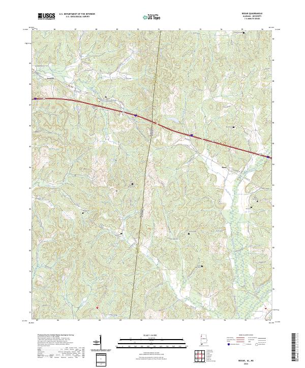 US Topo 7.5-minute map for Bexar ALMS on Sale