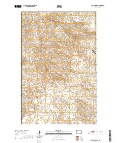 USGS US Topo 7.5-minute map for West Bonetraill ND 2020 For Cheap