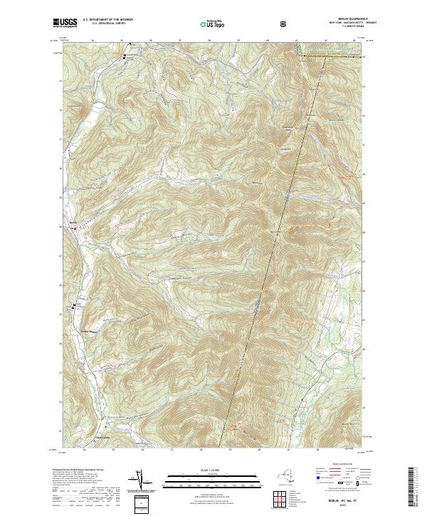 US Topo 7.5-minute map for Berlin NYMAVT Online