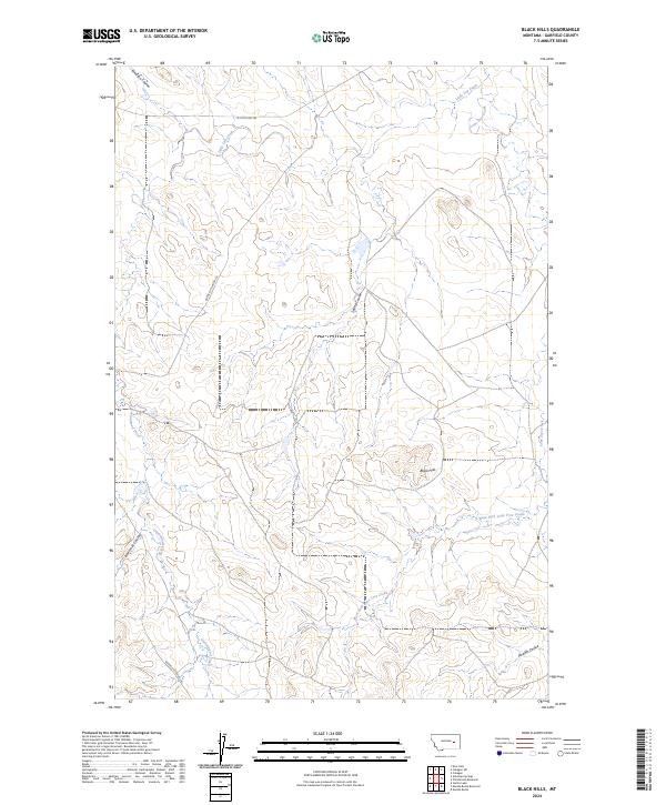 US Topo 7.5-minute map for Black Hills MT Online