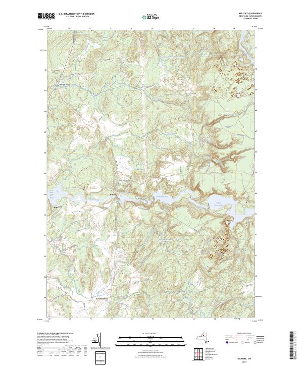 US Topo 7.5-minute map for Belfort NY Sale