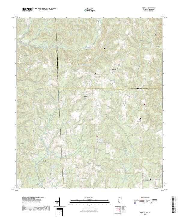 US Topo 7.5-minute map for Aquilla ALMS Supply