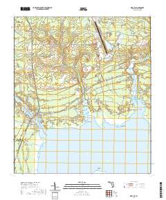 USGS US Topo 7.5-minute map for West Bay FL 2021 Online now