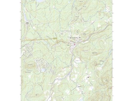 US Topo 7.5-minute map for Au Sable Forks NY on Sale