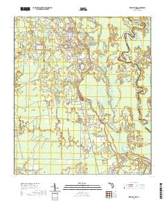 USGS US Topo 7.5-minute map for Wewahitchka FL 2021 Supply