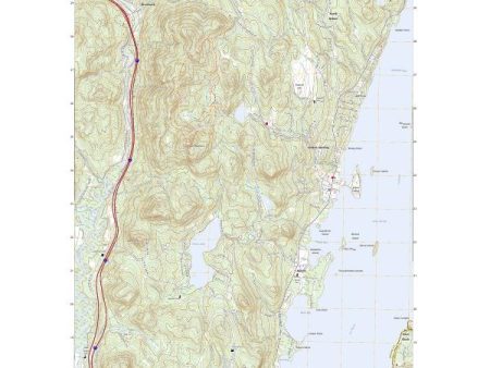 US Topo 7.5-minute map for Bolton Landing NY Discount