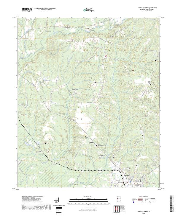 US Topo 7.5-minute map for Aliceville North AL For Cheap