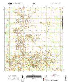 USGS US Topo 7.5-minute map for West of Horseshoe Head FL 2021 Sale