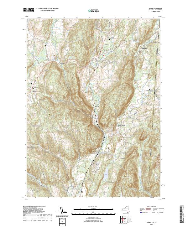 US Topo 7.5-minute map for Amenia NYCT For Discount