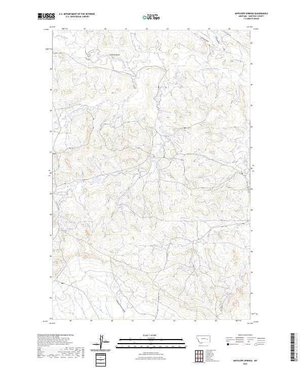 US Topo 7.5-minute map for Antelope Springs MT Online Hot Sale