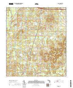 USGS US Topo 7.5-minute map for Wausau FL 2021 Supply