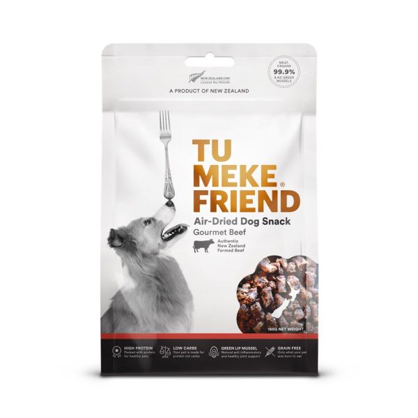 Tu Meke Friend Gourmet Beef Grain-Free Air-Dried Dog Treats 150g Discount