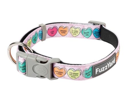 FuzzYard Dog Collar (Candy Hearts) Fashion