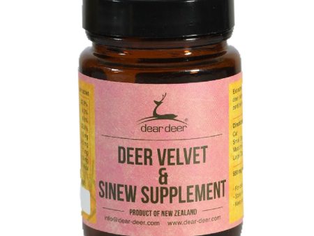 Dear Deer Velvet & Sinew Supplement For Cats & Dogs 100ct Hot on Sale