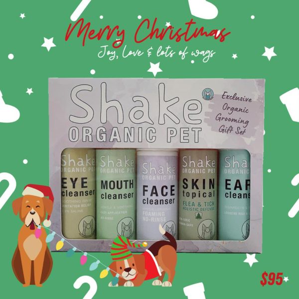 SAVE $17: Shake Organic Pet Exclusive Organic Grooming Gift Set on Sale