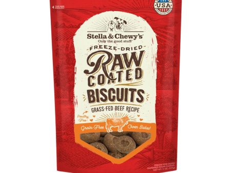 Stella & Chewy’s Freeze-Dried Raw Coated Biscuits Beef Grain-Free Dog Treats 9oz Online