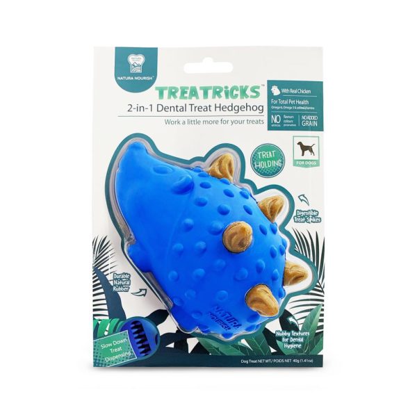 Natura Nourish Treatricks 2-in-1 Chicken Dental Chew Dog Toy (Hedgehog) Fashion