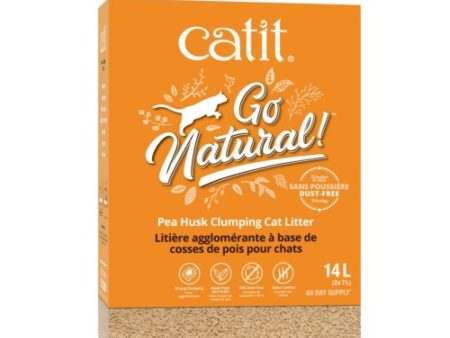 Catit Go Natural Clumping Pea Husk Cat Litter 14L Discount