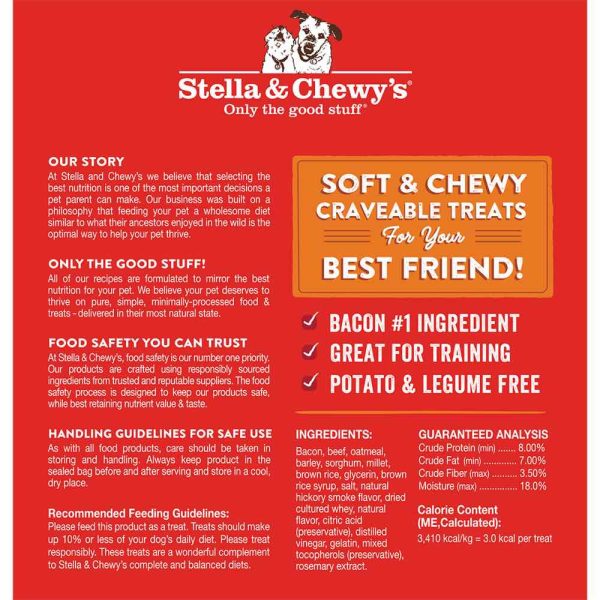 Stella & Chewy’s Crav n Bac n Bites Bacon & Beef Dog Treats 8.25oz Sale