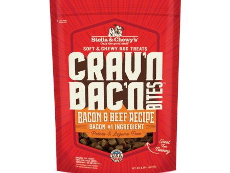 Stella & Chewy’s Crav n Bac n Bites Bacon & Beef Dog Treats 8.25oz Sale