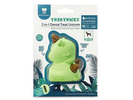 Natura Nourish Treatricks 2-in-1 Chicken Dental Chew Dog Toy (Baby Unicorn) For Discount