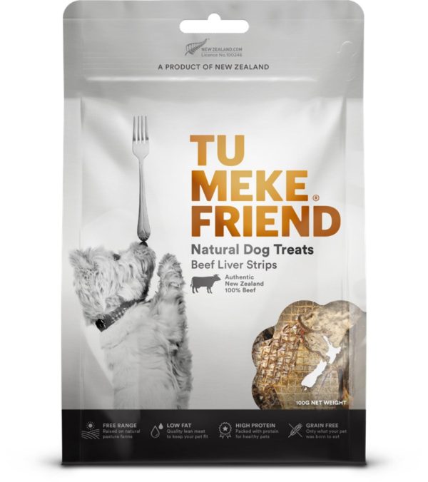 Tu Meke Friend Beef Liver Strips Grain-Free Air-Dried Dog Treats 100g Sale