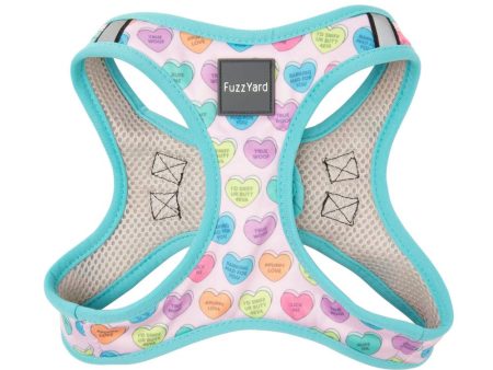 FuzzYard Step-In Dog Harness (Candy Hearts) on Sale