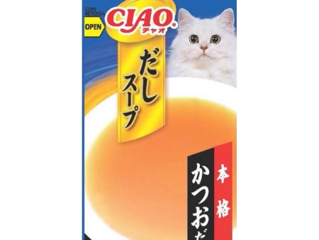 2 FOR $14: Ciao Dashi Soup Line Bonito Grain-Free Pouch Liquid Cat Treats 35g x 4 Supply