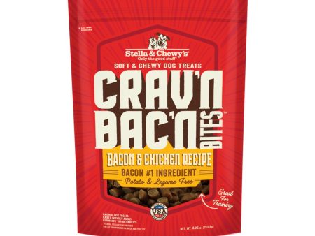 Stella & Chewy’s Crav n Bac n Bites Bacon & Chicken Dog Treats 8.25oz Online Hot Sale