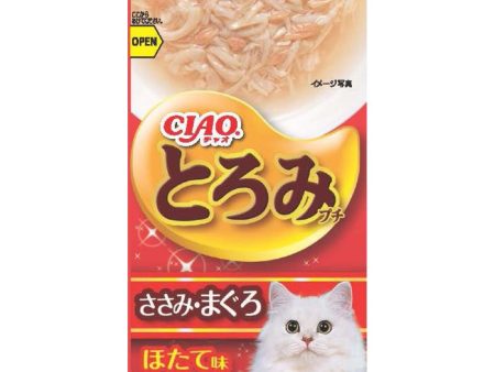 2 FOR $14: Ciao Toromi Line Chicken Fillet, Tuna & Scallop Grain-Free Pouch Wet Cat Treats 35g x 4 Cheap