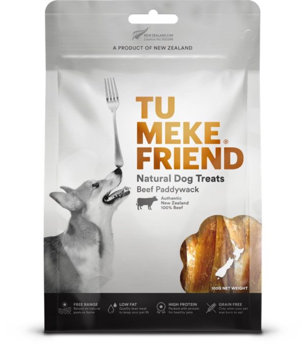 Tu Meke Friend Beef Paddywack Grain-Free Air-Dried Dog Treats 100g Sale