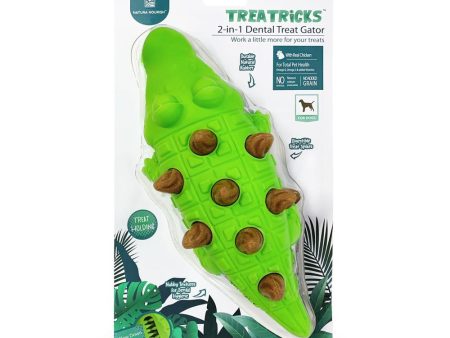 Natura Nourish Treatricks 2-in-1 Chicken Dental Chew Dog Toy (Gator) Sale