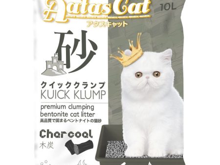 Aatas Cat Kuick Klump Bentonite Cat Litter Charcoal 10L Cheap